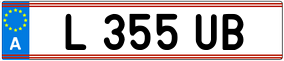 Trailer License Plate